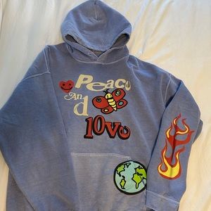 Pacusn Peace and Love Hoodie